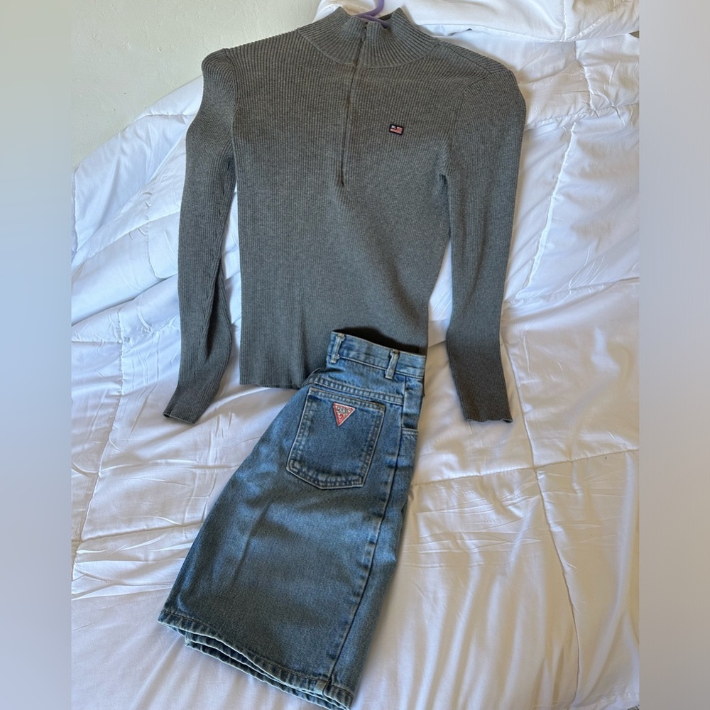 Vintage 80s/90s Georges Marciano for Guess High-Waisted Denim Skirt